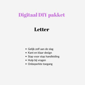 Digitaal DIY Pakket Letter